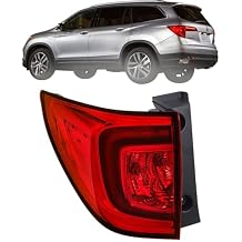 GXYWADY Outer Left Side Tail Light Assembly Replacement for Pilot 2016 2017 2018 Passport EX-L Elite 2022 2023 Driver Side Tail Lamp Assembly Replacement for 33550TG7A01