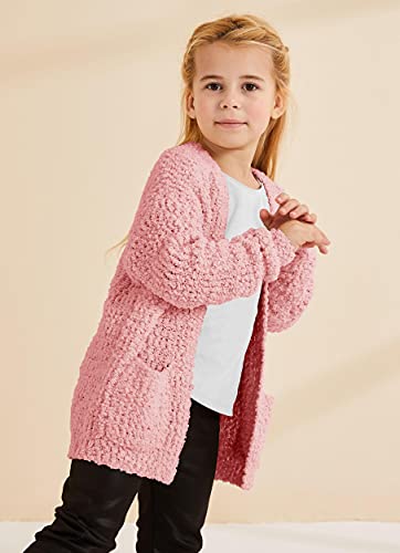 Girls Casual Open Front Long Sleeve Cardigan Pocket Fashion Sweater Outwear2