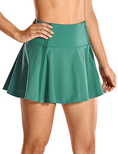 CRZ YOGA Women's Quick Dry High Waisted Tennis Skirt Pleated Sport Athletic Golf
