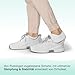 Orthofeet Women's Orthopedic White Knit Kita Hands-Free Sneakers, Size 6