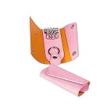 [COGURE] コグレ キーケース 本革 ヨーロピアンエンボスレザー 4連キーフック 男女兼用 ギフトボックス付き S ピンク【Pink】