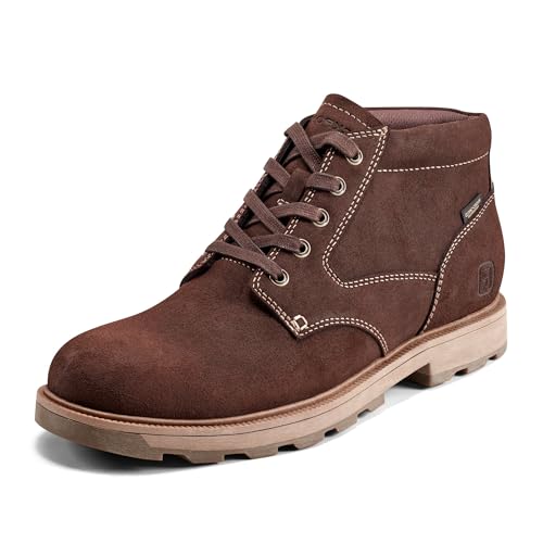 Rockport Men's Seamus Waterproof Boot, Dark Brown Suede, 7 Medium