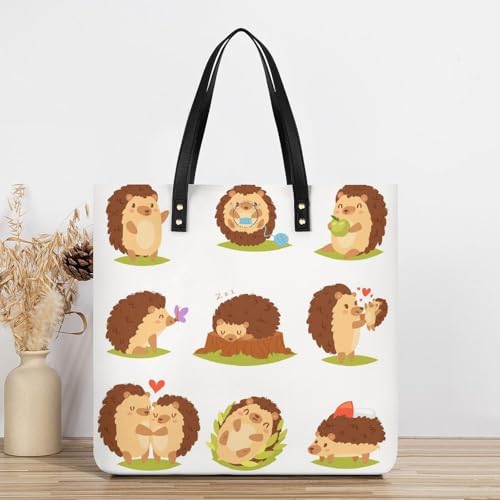 Sac à main hérisson craquant le cabas doudou qui vous accompagne dans vos voyages
