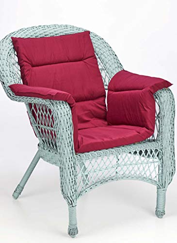 Amerimark Chair Cushion Pad Seat Cover For Wheelchair, Transport Chair Or Electric Scooter Burgundy One Size #TOP3