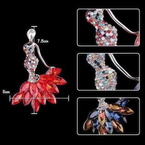 Image of Cameo Brooch Vintage Silver Tone Lady Portrait Brooch Pins for Women Victorian Jewelry Crystal Rhinestone Brooches for Hat Scarf Collar Lapel Handbags Shawls for Christmas