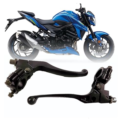 Palanca de freno de motocicleta con manillar 7/8 y tacto ergonómico bilateral 6