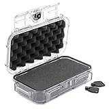 Seahorse 56 Portable Waterproof Hard Protective Micro Case with Accuform Foam - Mil Spec/USA Made / IP67 Waterproof/Lockable/Airtight/Smell Proof - for Hand Tools, Hobby Tools (Clear)