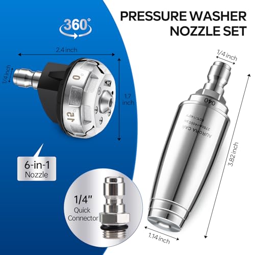 6-in-1 Turbo Nozzle Set for Easy Cleaning