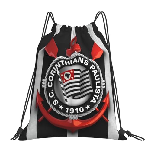 Sport Club Corinthians Paulista Unisex Adult Shoulders Bag Backpack Drawstring Bag for Shopping Swim Camp