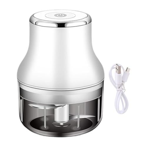 Machacador de ajo recargable por USB, potente procesador de alimentos para verduras y carne picadora de electrodomésticos de cocina