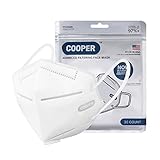 Cooper KN95 Face Masks, 30PCS Breathable Comfortable KN95 Mask, 5-Ply Disposable Face Mask Filter Efficiency≥95%, White