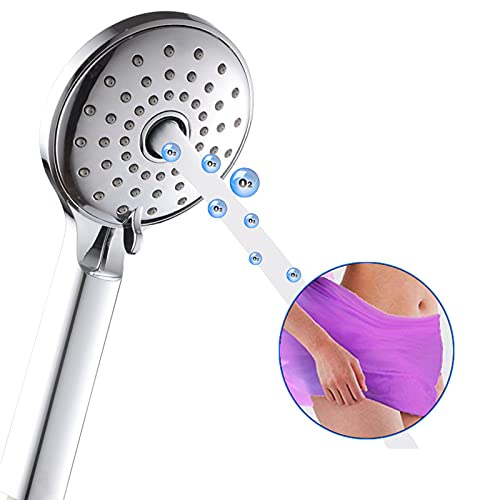 Pommeau de douche à main haute pression douchette ronde ABS tuyau salle de bain 3 modes