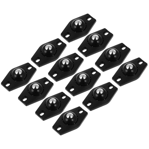 MUELODSIC 12 Piezas Ruedas Giratorias Autoadhesivas de Pasta Rotación 360° para Caja de Almacenamiento Mini Ruedas Adhesivas Resistentes para Muebles y Electrodomésticos Pequeños Uso