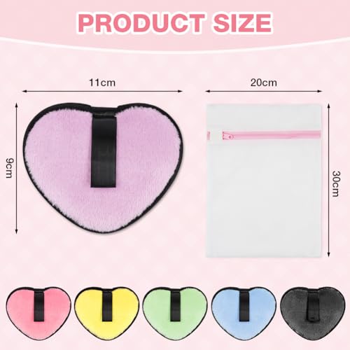 AOOWU Discos Desmaquillantes lavables, 6 PCS Desmaquillantes Reutilizables con Bolsa de Almacenamiento, Material de Franela de Doble cara Suave y Adecuado para limpieza Facial y Desmaquillaje - imagen 2