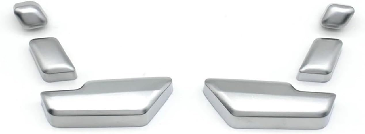Car Left Right Seat Headrest Adjust Control Button Switch Cover Compatible W204 C204 X204 GLK204 W212 W207 W166(Silver L and R)