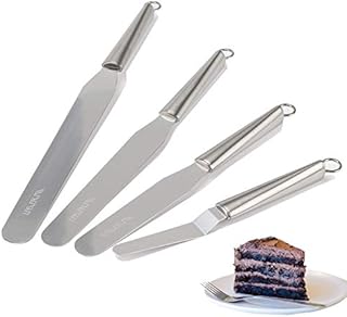 Straight Cake Spatula Set Palette Knife Stainless Steel Icing Spatulas for Cake Decorating Frosting Pastries & Cupcake