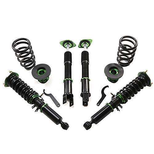 STRUTSTORE Coilovers Suspension Kit Fit for Nissan for 370Z 2009-2021, for Infiniti for G25 2011-2012, for G37 2008-2013 Coilovers Struts, Height Adjustable Lowering Kit, Green