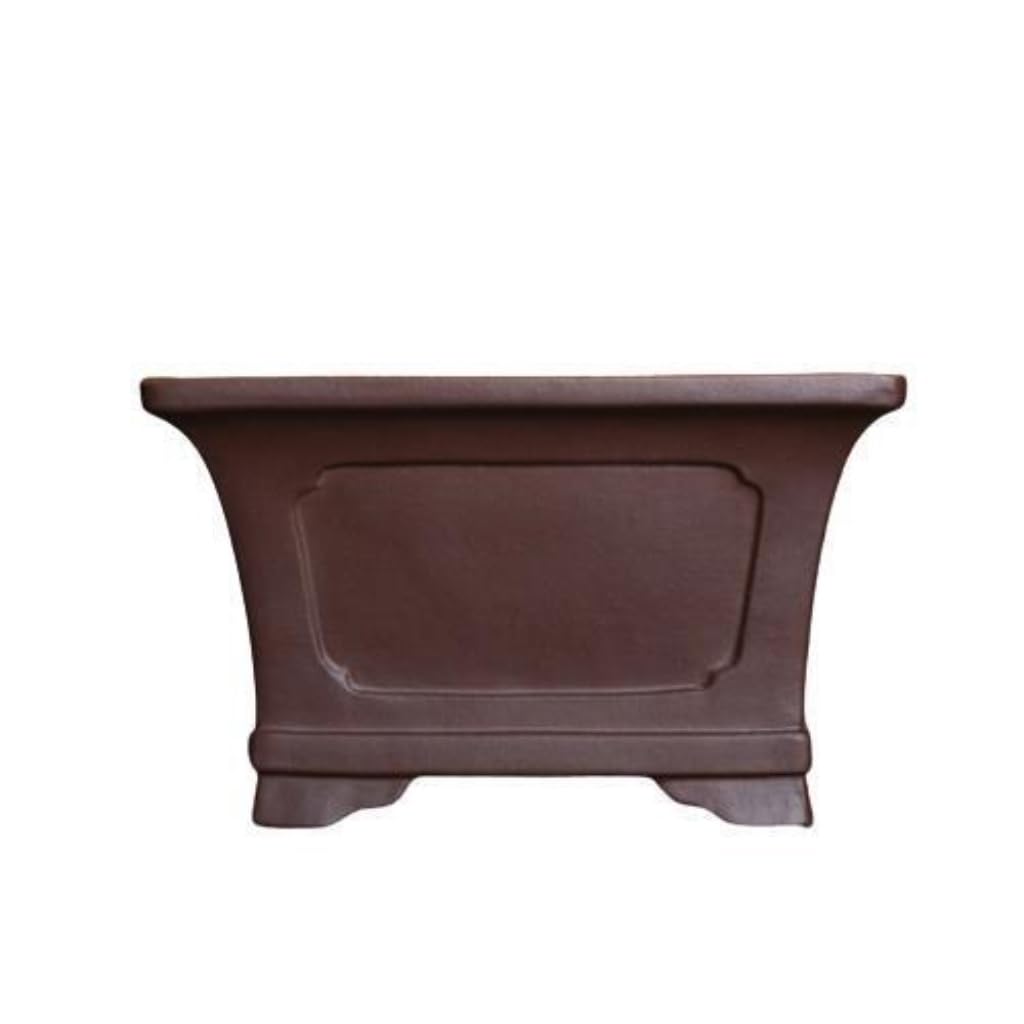 asdchZen Small Succulent Pots With Drainage Square Bonsai Pot Purple Sand Orchid Pot Succulent Bonsai Outdoor Flower Pot Ceramic Succulent Pots