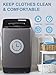 Full-Automatic Washing Machine 17.7 lbs Small Compact Portable 10 Wash Program & 8 Water Level Compact Washer with LED Display Ideal for Apartments, RV, Camping, Grey
