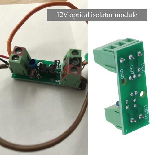 Micro Traders 438-BI 2Pcs Optical Isolator Module Voltage To Current Converter Module Input Optoisolator 12V 80Khz 1 Channel Pc817 El817 Plc Processors thumb #1