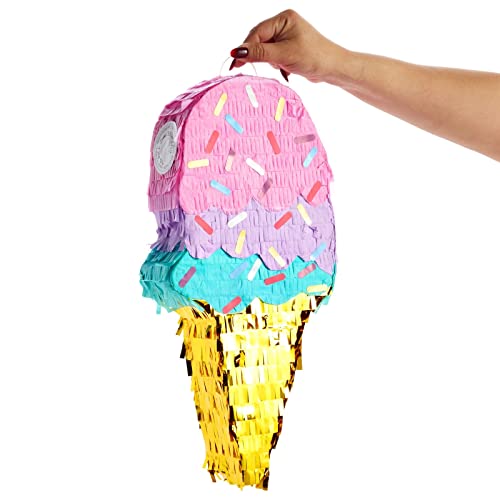 Blue Panda NBBLO Ice Cream Pinata For Birthday Decorations thumb #3
