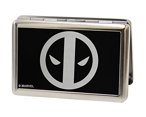 Buckle-Down Business Card Holder - Deadpool Logo Reverse Brushed - Large