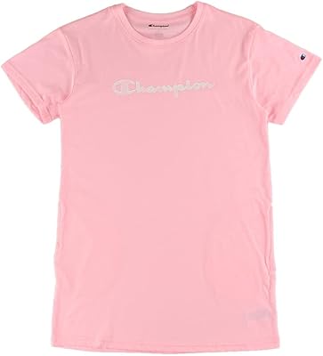 Champion Tie-Dye Script Logo T-Shirt Girls Active Dresses Size XL, Color: Pink/Pink
