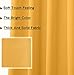 MYSKY HOME Yellow Blackout Curtains for Living Room Bedroom Curtains 84 Inches Long Grommet Room Darkening Window Curtains Thermal Insulated Single Panel Curtains 52 x 84 Inch, Mustard Yellow