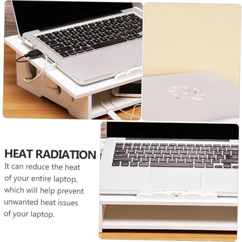 Soporte Elevado para Laptop TEHAUX con Enfriamiento y Almacenamiento miniatura 3