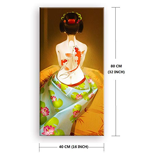 キャンバスプリントoriental girl 絵画 額付き インテリア キャンバスプリントoriental girl 絵画 額付き インテリア