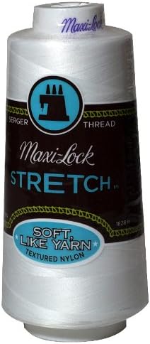 American & Efird Maxi-Lock Stretch Thread 2,000 yds - #32109 White