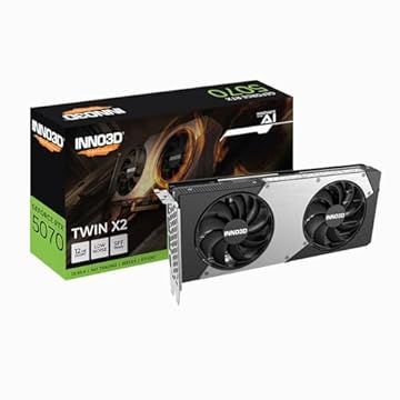 INNO3D Placa de vídeo NVIDIA Geforce Pci_E RTX 5070 Twin X2 12GB GDDR7 192-Bit PCI Express Gen 5 - N50702-12D7-195064N