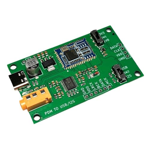 Zhdbchyuu New PDM MEMS Digital MIC Microphone to I2S/ Analog USB Sound Card Output PCM5102A Decoding 16bit 48K – vue 3