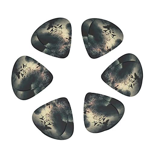 Ensemble de 12 médiators de guitare Night Crow pour guitare acoustique, guitare électrique, contrebasse, ukulélé - Les Beatles, Paul McCartney, John Lennon, RIngo Starr, George Harrison Ensemble de 12 médiators de guitare Night Crow pour guitare acoustique, guitare électrique, contrebasse, ukulélé – Image 3