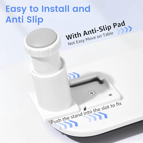 Image of Arm Rest for Nails Tech: 3rd Generation Manicure Nail Arm Rest with Rotating Phone Stand, U-Shaped Height Adjustable Hand Rest Pillow for Acrylic Nails Black