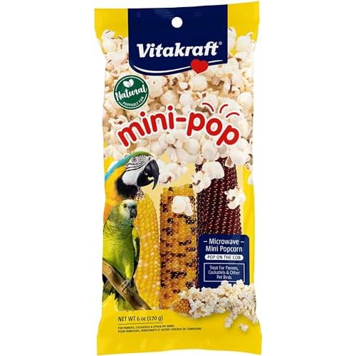 Vitakraft Mini-Pop Corn Cob Bird Treat 6 Ounce (Pack of 1)