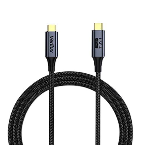 Image of ZORBES Type C to Type C Cable, 5A 100W Thunderbolt 4 Cable Support 40Gbps Data Transfer, 8K Display, 1.65Ft C to C Type Cable Fast Charging with E-Marker Chip for MacBook Pro /Air /iPad /Galaxys20