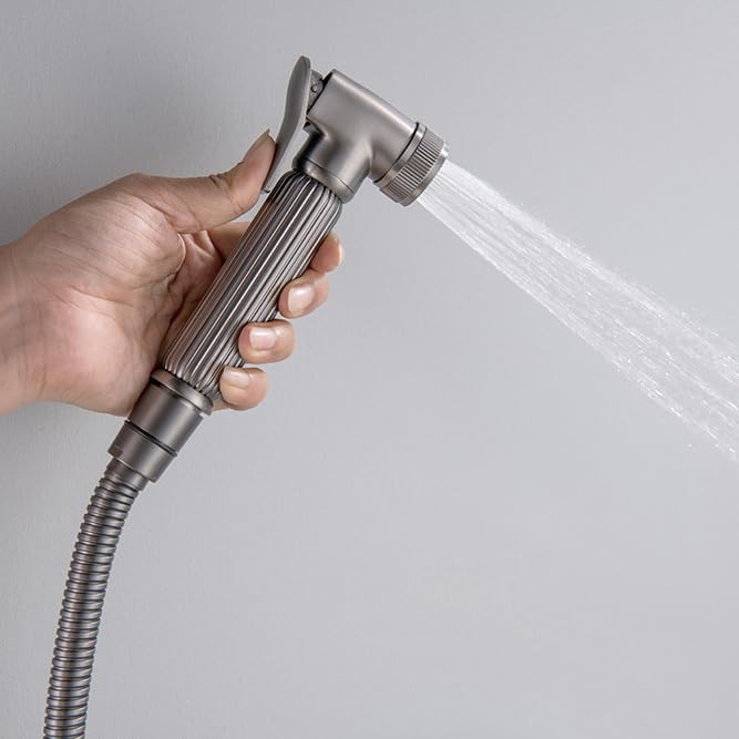 Doccino Per Bidet Per Wc Spruzzatori Per Bidet Wc Maniglia Singola Rubinetto Bidet Doccia Per Cani grigio Canna Di Fucile