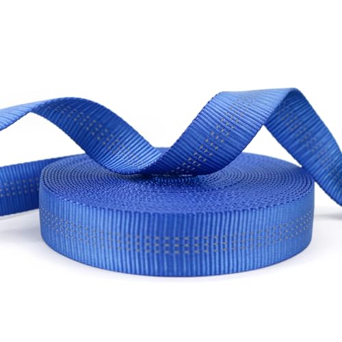Image of NewDoar CE UIAA Certified 1 Inch Nylon Webbing Strap /Tubular Climbing Webbing - Heavy Duty Strap for Rescue, Climbing, Harnesses, Rock Work, & Firefighting