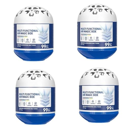 4 Piezas Multifuncional Air Magics Box, Atrapa Polvo Casa, 200g Cajas Atrapapolvo, Indoor Air Purification Dust Removal Box, Purificador De Aire Interior, Cajas Mágica Para Eliminar El Polvo