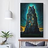 POLIUAWS Vintage Tetris to Heaven Poster Gemälde Poster 