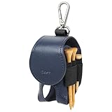 Zesty ゴルフボールケース Lite 機能性にこだわるプレイヤーのゴルフ ボールポーチ ゴルフボール 入れ ホルダー ゴルフ用品 小物 (ネイビー)