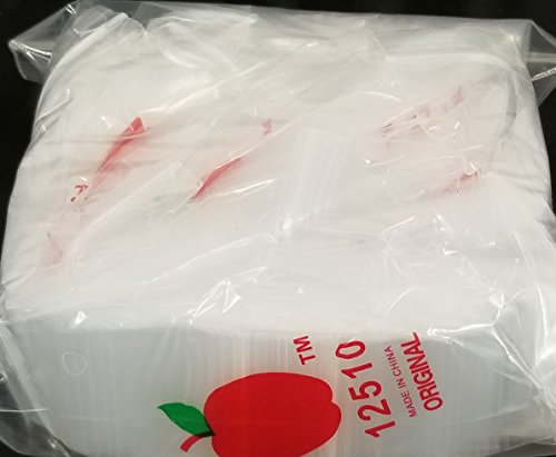 12510 Original Mini Resalable 2mil Plastic Bags 1.25" x 1" Reclosable Baggies (Clear 1000 pack)