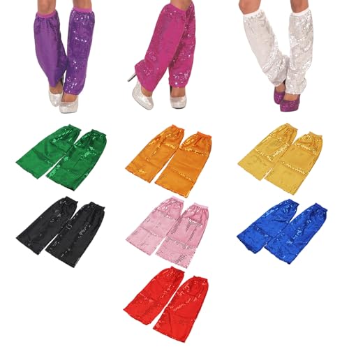 Sequins Leg Warmers Sparkle Leg Sleeves 80 Leg Socks for Women Girls Leg Gifts3