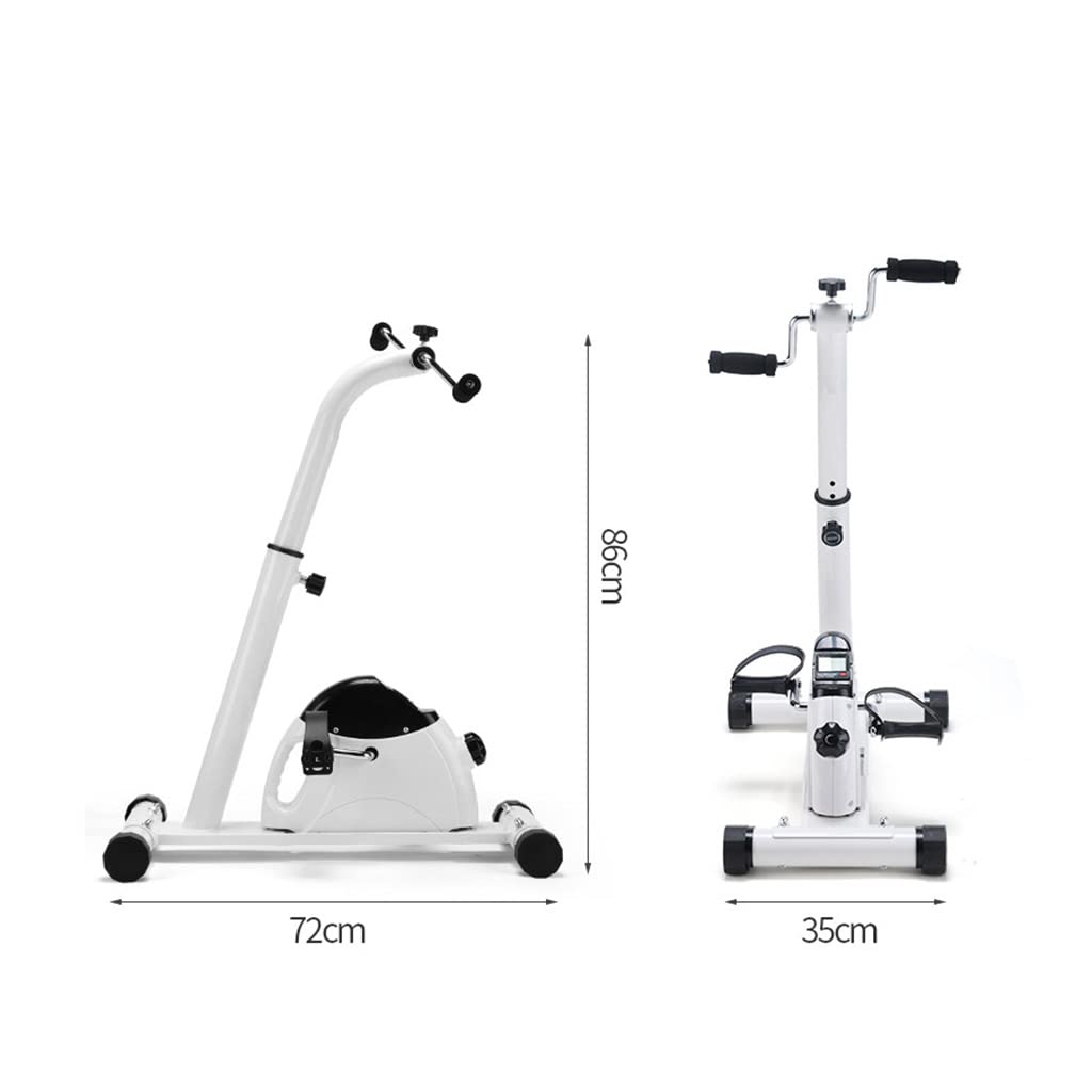 GaRcan Macchina per la Riabilitazione di Esercizi per Braccia e Gambe elettrica Pieghevole, attrezzo per Esercizi a Pedale Regolabile con Monitor LCD, per Anziani