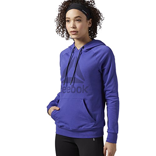 Reebok Womens Wor Big Stacked Logo sweat à capuche de sport pour femme