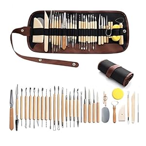Multifunctioneel 30 stks/set Polymeer Clay Siliconen Gereedschap Sculpting Kit Sculpt Smoothing Wax Carving Aardewerk Keramische Shapers Modellering Gesneden voor kleiaardewerk, doe-het-zelf