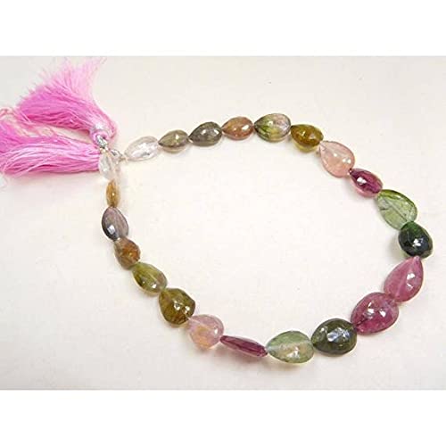 Tourmaline perles facettées poire multicolores LKBEADS pour création de colliers