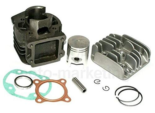UNTIMERO 50 CC Cylindre Haut Moteur Piston Culasse KIT Compatible with MBK Booster Spirit Rocket NG