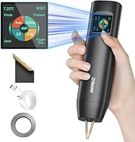 Akku-Punktschweißgerät, AWithZ1,5 Zoll LCD 99-Gang einstellbares Hand-Punktschweißgerät, tragbarer Punktschweißer mit automatischem und manuellem Modus, Punktschweißgerät für 18650-Akku (H2)